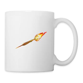 Fléchette rouge - Mug blanc - blanc - Droite