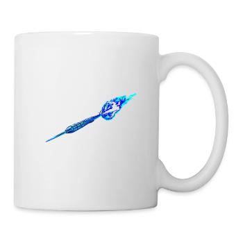 Dart bleu clair - Mug blanc - blanc - Droite