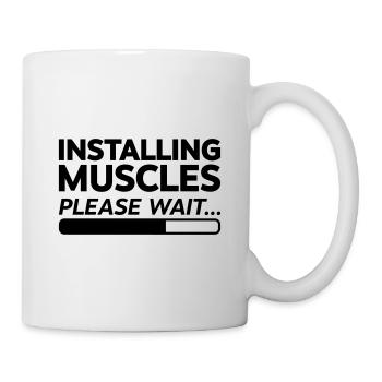 Installing Muscles - Tasse - Weiß - Rechts
