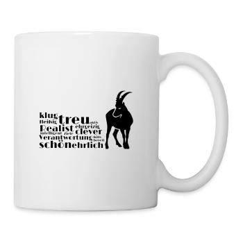 Steinbock Sternzeichen - Tasse - Weiß - Rechts