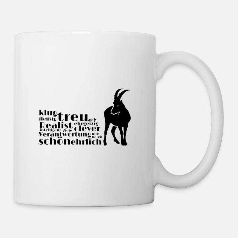 Steinbock Sternzeichen - Tasse - Weiß