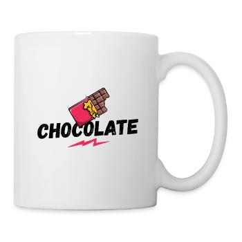 Chocolat, chocolat, bonbons, éventail de chocolat - Mug blanc - blanc - Droite