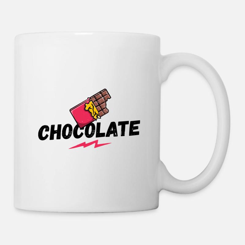 Chocolate, chocolate, sweets, chocolate fan - Mug - white