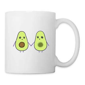 avocado friends friendship couples - Mug - white - Right