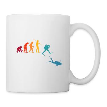 Evolution Graphic Diver Diving Scuba Diver Apnoe S - Tasse - Weiß - Rechts