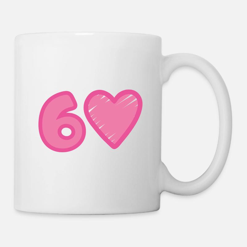 60th Birthday Heart - Mug - white