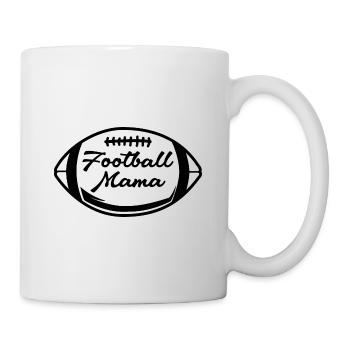Football Mama Cheerleader American Football Cheerl - Tasse - Weiß - Rechts