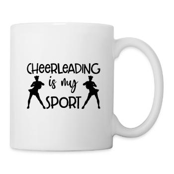 Cheerleading Is My Sport Cheerleader Gymnast Cheer - Tasse - Weiß - Rechts