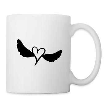 Angel Heart Wings Flying Easy - Mug - white - Right