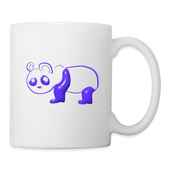 Blue Panda Symbol Animal Bear - Mug - white - Right