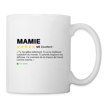 Avis client Mamie - Mug blanc - blanc - Droite