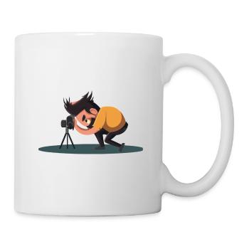 Illustration de photographe drôle - Mug blanc - blanc - Droite