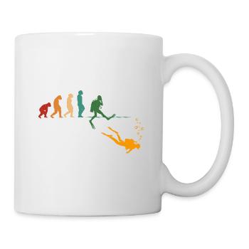 Evolution Graphic Diver Diving Scuba Diver Apnoe S - Tasse - Weiß - Rechts