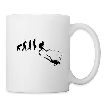 Evolution Graphic Diver Diving Scuba Diver Apnoe S - Tasse - Weiß - Rechts