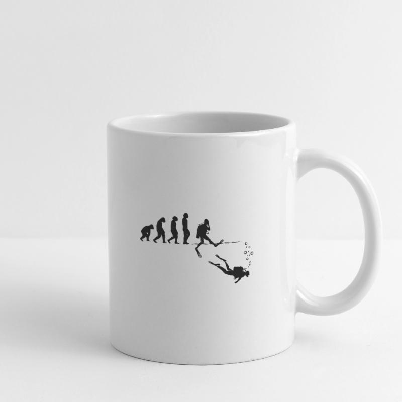 Evolution Graphic Diver Diving Scuba Diver Apnoe S Tasse