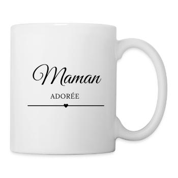 Maman Adorée - Mug blanc - blanc - Droite