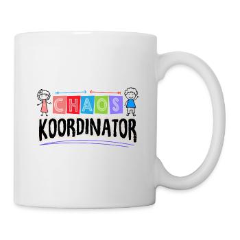 Chaos Koordinator Babysitter Kindertagesstätte Kin - Tasse - Weiß - Rechts