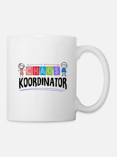 Chaos Koordinator Babysitter Kindertagesstätte Kin - Tasse - Weiß