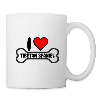 Épagneul tibétain Chien Maman J’aime mon - Mug blanc - blanc - Droite