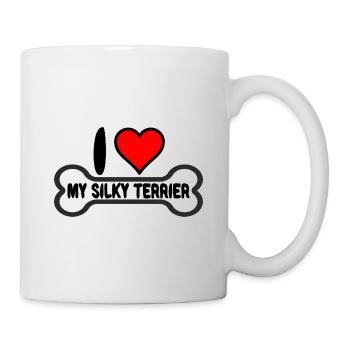 Australian Silky Terrier Mom I Love my Sayings - Mug - white - Right