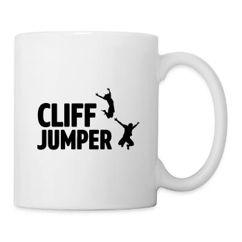 Retro Graphic Cliff Diver Cliff Diving Tombstoning - Mug - white - Right
