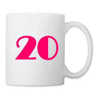 20 YEARS,20TH ANNIVERSARY,20 ANNIVERSARY 20 YEARS,20 - Mug - white - Right