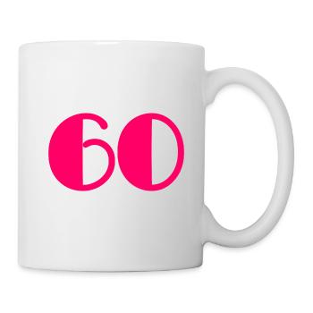 60 YEARS. 60TH ANNIVERSARY. ANNIVERSARY 60 YEARS - Mug - white - Right