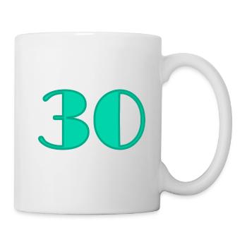 30 YEARS. 30. 30th ANNIVERSARY. 30 YEARS ANNIVERSARY - Mug - white - Right