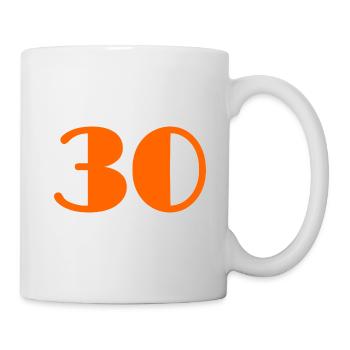 30. 30 YEARS. 30TH ANNIVERSARY. 30 YEARS ANNIVERSARY - Mug - white - Right
