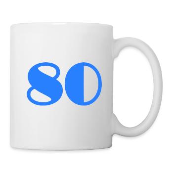 80. 80 ANS. 80e ANNIVERSAIRE. ANNIVERSAIRE 80 ANS - Mug blanc - blanc - Droite
