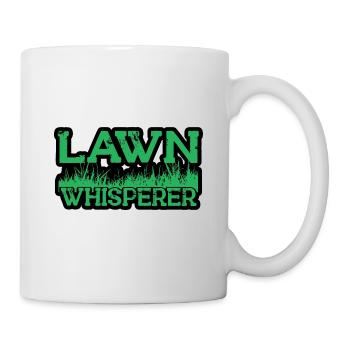 Rasenmäh Motiv I Rasenmäher für Gärtner - Tasse - Weiß - Rechts