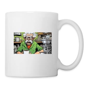 Coffee Addict Nerd Comic Anime - Tasse - Weiß - Rechts
