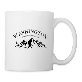 Washington - Seattle - Parc national - Mug blanc - blanc - Droite
