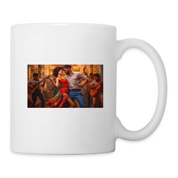 Danse salsa passionnée - Mug blanc - blanc - Droite
