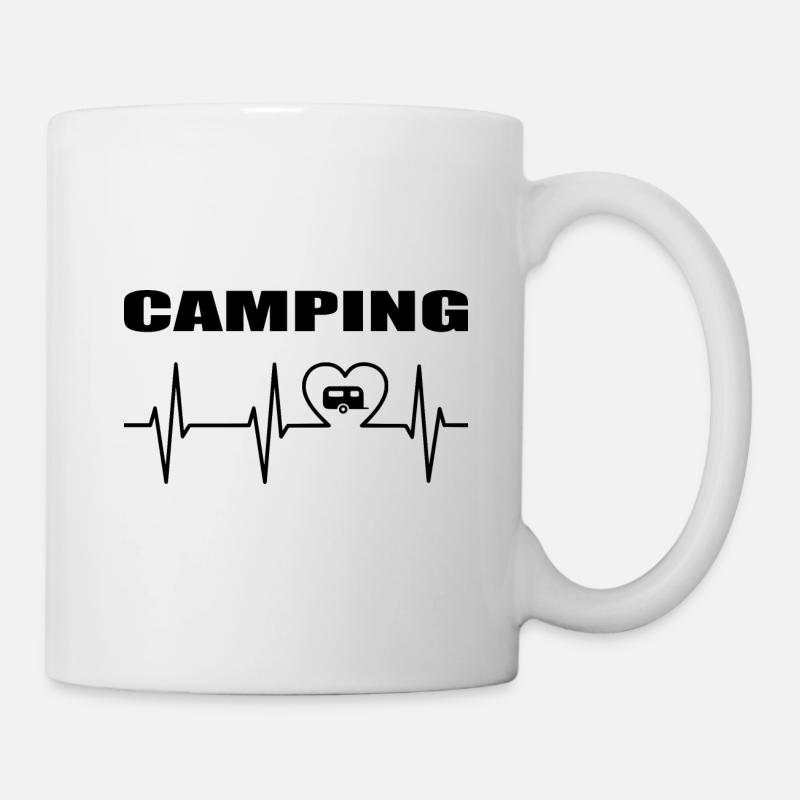 Camping - Tasse - Weiß