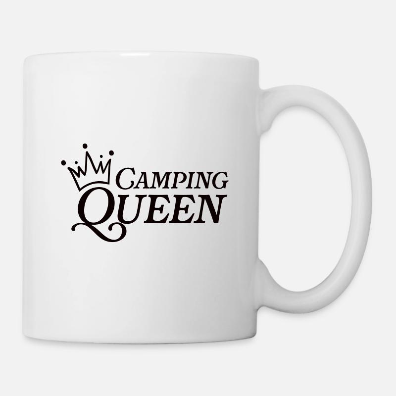 Camping Queen - Tasse - Weiß