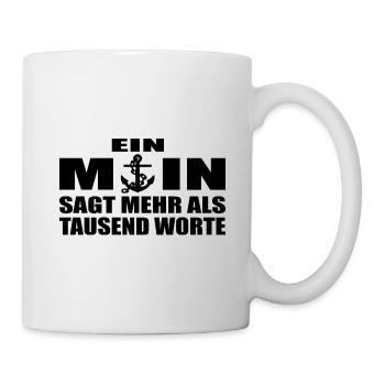 Moin - Tasse - Weiß - Rechts