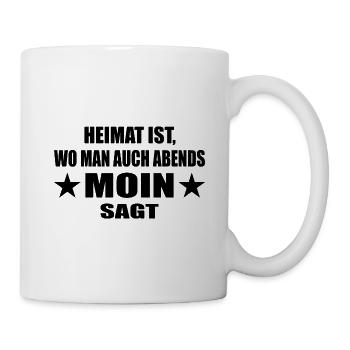 Moin - Tasse - Weiß - Rechts