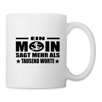 Moin - Tasse - Weiß - Rechts