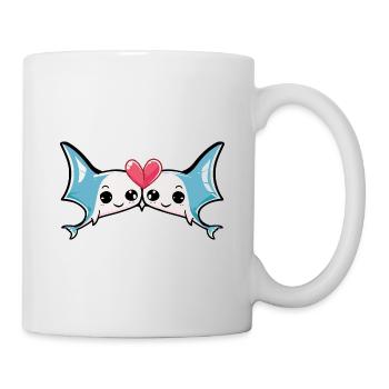 Ray In Love Saint-Valentin - Mug blanc - blanc - Droite