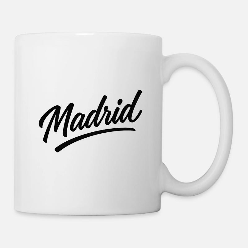 Logo urbain en écriture de Madrid - Mug blanc - blanc