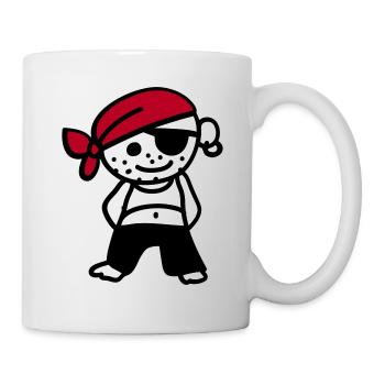 Pirat - Tasse - Weiß - Rechts