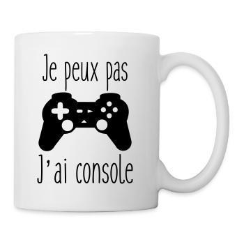 gaming - je peux pas j'ai console - Mug blanc - blanc - Droite