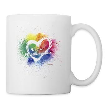 Kleiner Regenbogen - Tasse - Weiß - Rechts