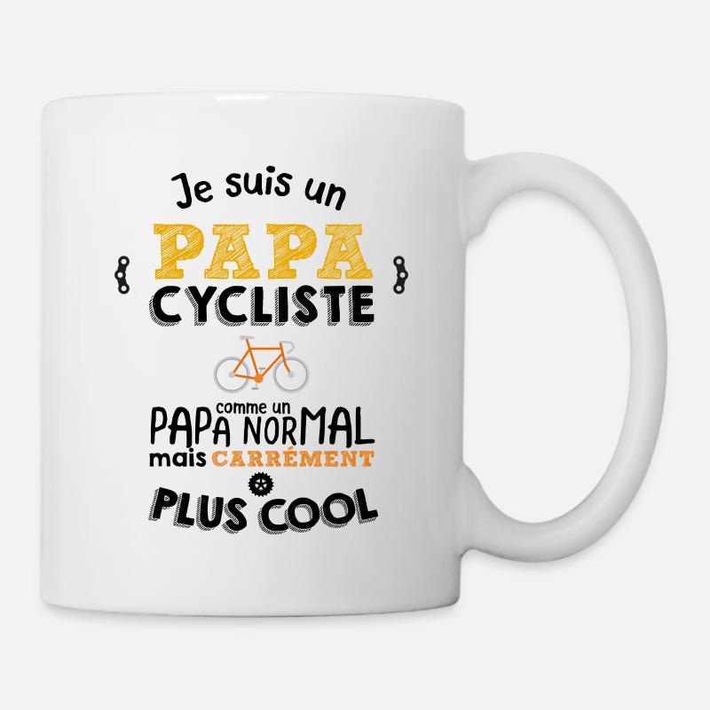Je suis un papa cycliste - Mug blanc - blanc