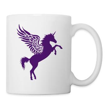 Licorne avec des ailes - Mug blanc - blanc - Droite