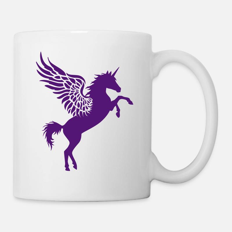 Unicorn with wings - Mug - white