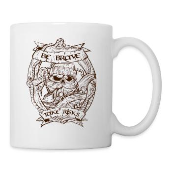 Fisherman scull design - Mug - white - Right