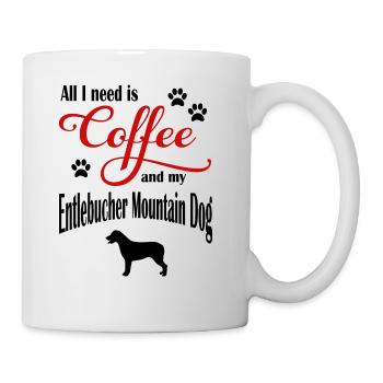 Entlebucher Mountain Dog Coffee - Tasse - Weiß - Rechts