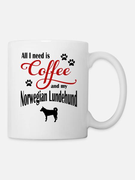 Café norvégien Lundehund - Mug blanc - blanc
